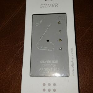 Nose Ring Stud Sterling Silver .925Gold Plated